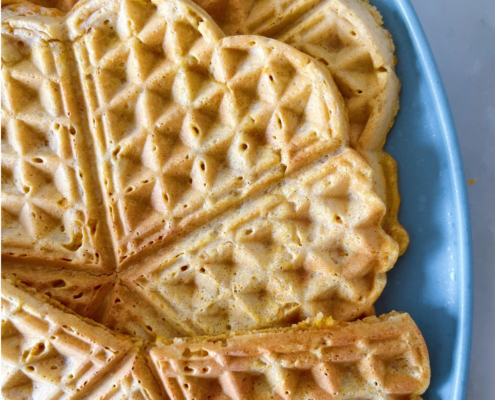 Waffel Süßkartoffel
