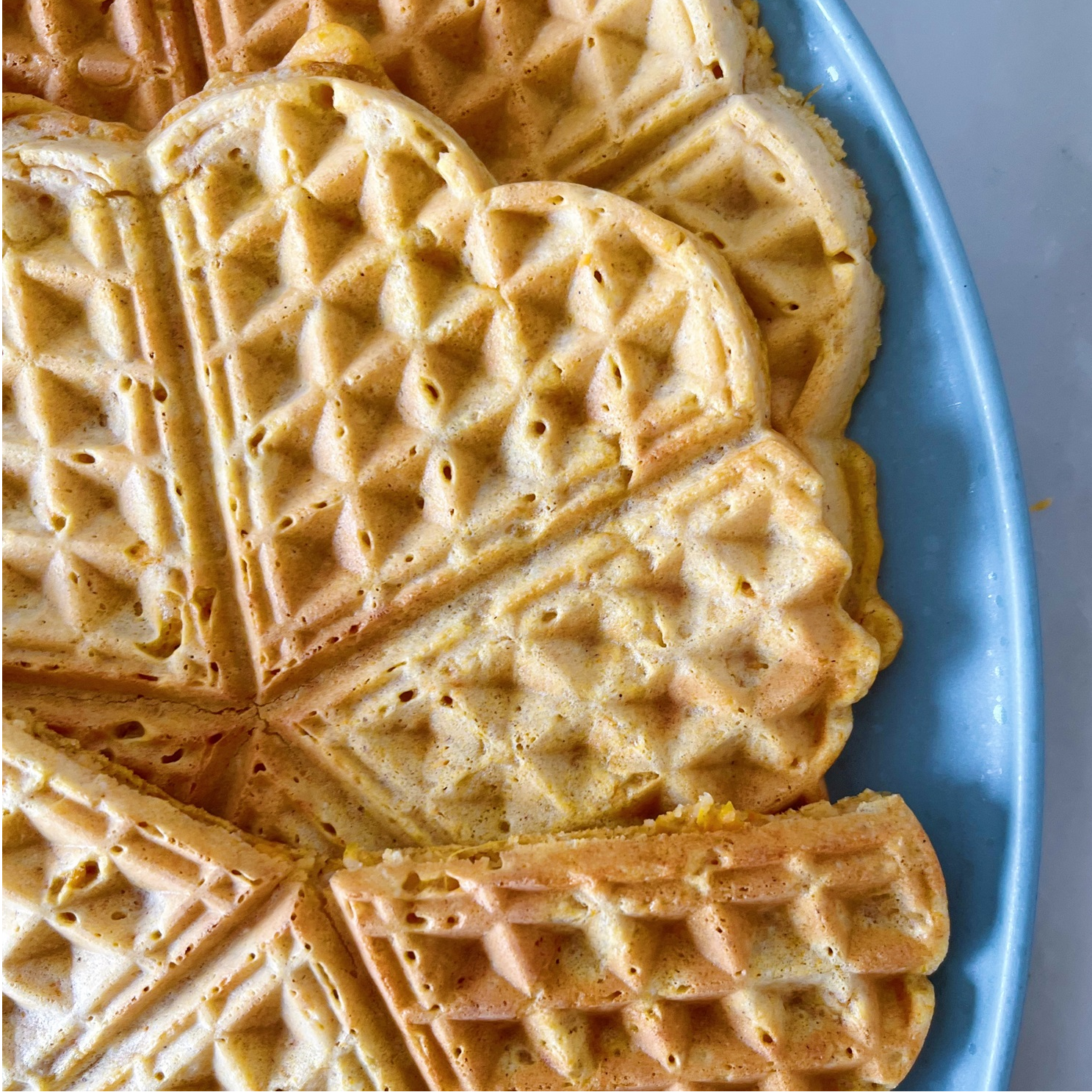 Waffel Süßkartoffel
